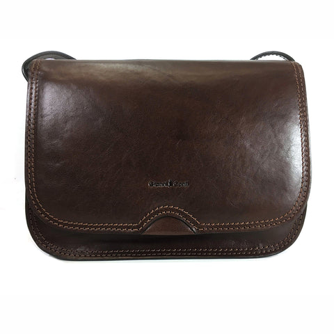Gianni Conti Classic Flap Front Bag - Style: 9406005 Brown
