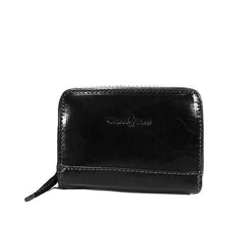 Gianni Conti Leather RFID Credit Card Holder - Style: 9407052 Black