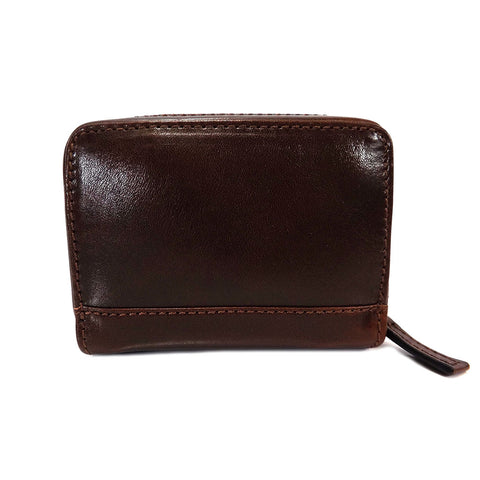 Gianni Conti Leather RFID Credit Card Holder - Style: 9407052 Brown