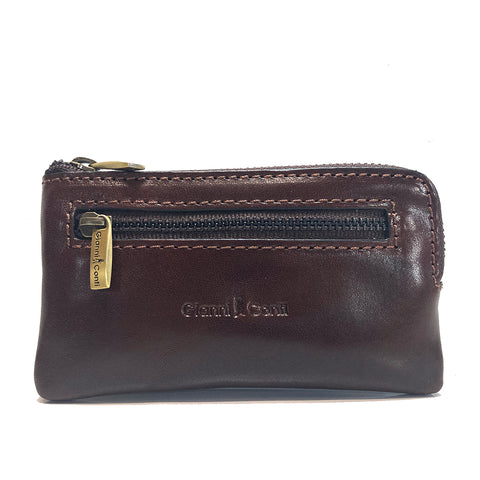 Gianni Conti Leather Key Case - Brown - Style: 9409073