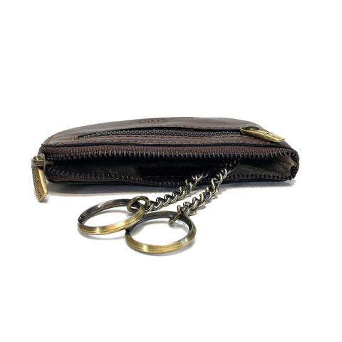 Gianni Conti Leather Key Case - Brown - Style: 9409073