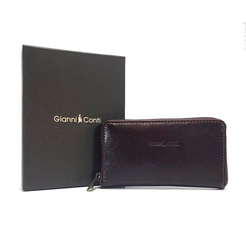 Gianni Conti Leather Key Case - Brown - Style: 9409725