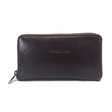 Gianni Conti Leather Key Case - Brown - Style: 9409725