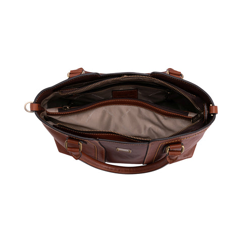 Gianni Conti Classic Grab / Multiway Bag - Style: 9433228 Cognac Dark Brown