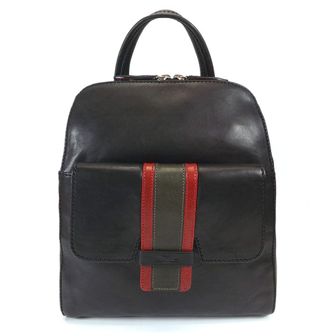 Gianni Conti Smart Leather Rucksack - Style: 973876 - Black Multi