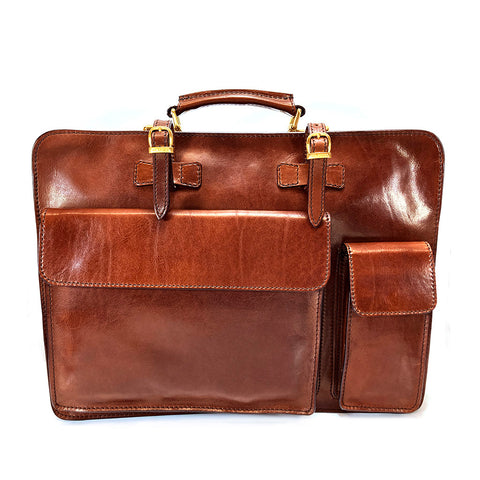 The Bridge Twin Gusset Briefcase - Style: 06436901