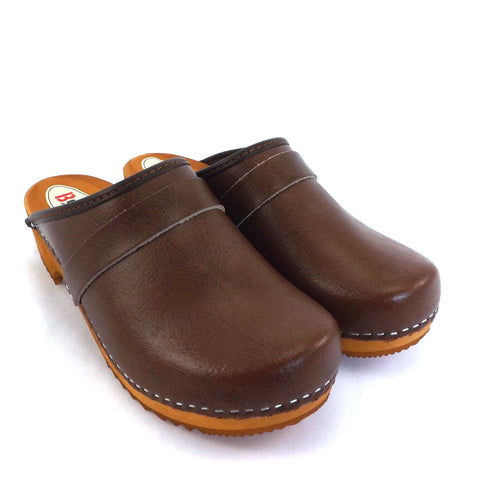 Buxa Traditional Wooden Clog - Brown