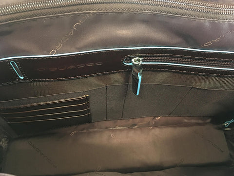 Piquadro Leather Portfolio Computer Briefcase - CA2849B2 Mahogany
