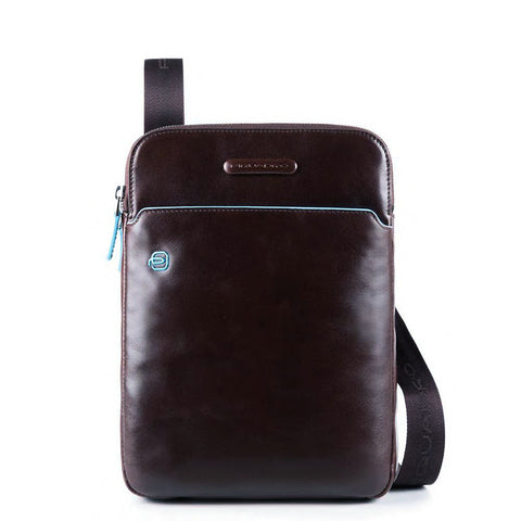 Piquadro Leather Cross Body Bag with Padded Tech Pocket CA3978B2 Mahogany