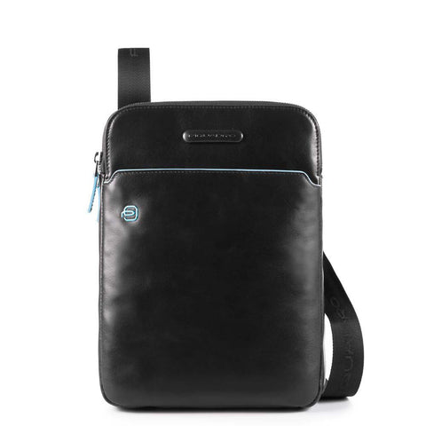 Piquadro Leather Cross Body Bag with Padded Tech Pocket CA3978B2 Black