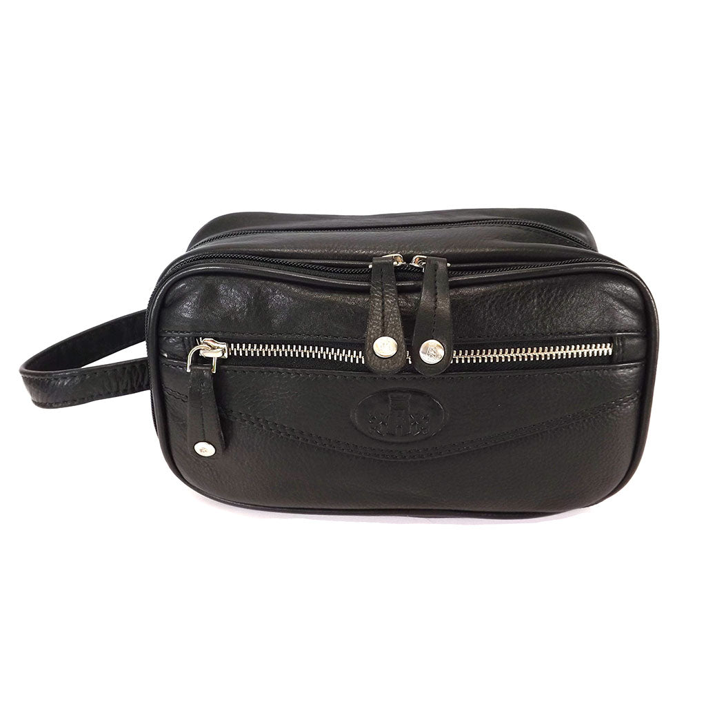 Rowallan Leather Wash Bag - Style: 33-9788 Black