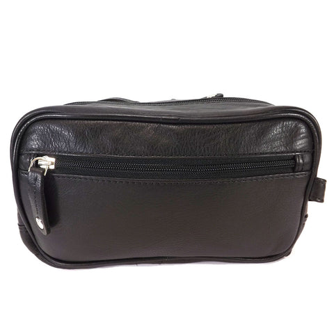 Rowallan Leather Wash Bag - Style: 33-9788 Black