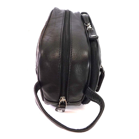 Rowallan Leather Wash Bag - Style: 33-9788 Black