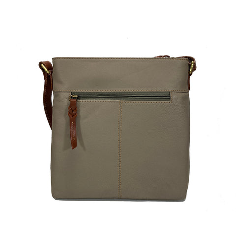 Rowallan Leather Sandals Cross Body Bag - Style: 312396 - Taupe/Tan