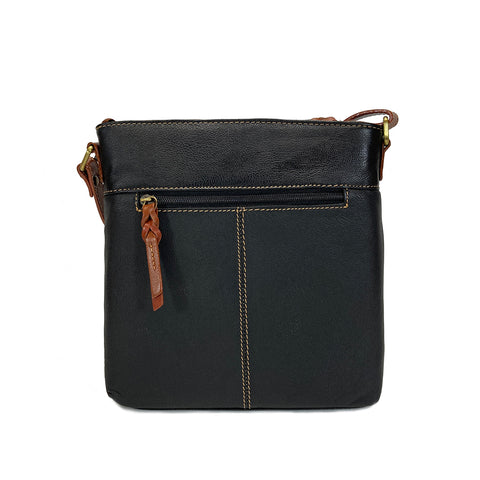 Rowallan Leather Sandals Cross Body Bag - Style: 312396 - Black/Tan