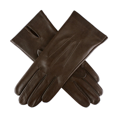 Dents Joanna Women's Unlined Classic Leather Gloves - Style: 7-0010 Mocca Brown
