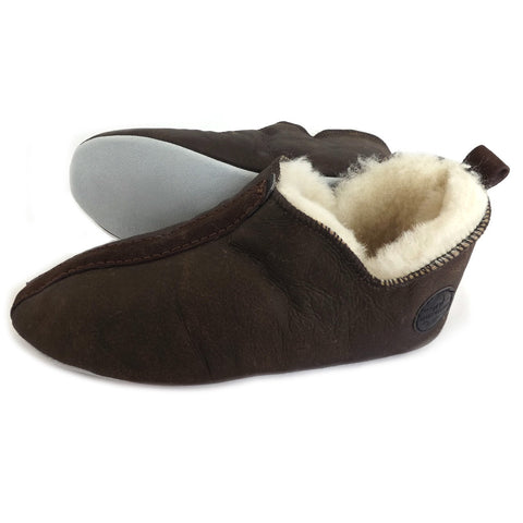 Shepherd Sheepskin Bootee Slipper - Style: Lina 6202 - Oiled Antique