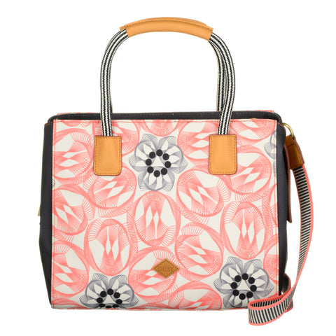 Oilily Grab Handle Multi Way Handbag - Pink Flamingo - OES7126