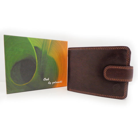 Leather Wallet by Golunski - Oak Range - Style: 7703