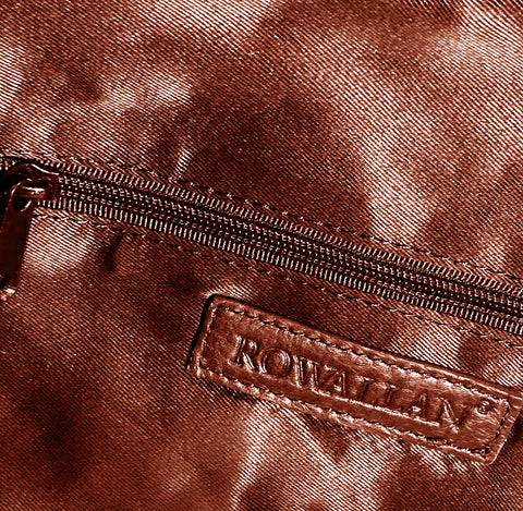 Rowallan Leather Sandals Cross Body / Shoulder Bag - Style: 31-2398 - Navy/Tan