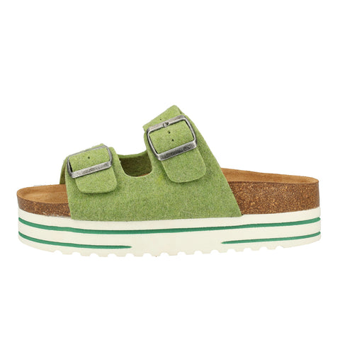 Shepherd Felted Wool Sandal - Style: Kattis 1777 - Lime