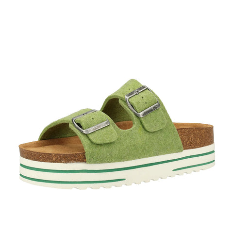 Shepherd Felted Wool Sandal - Style: Kattis 1777 - Lime